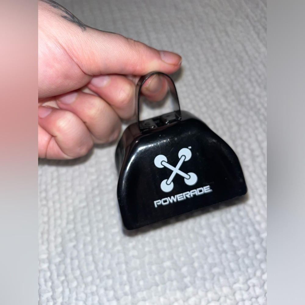 Official Powerade Promotional Mini Cowbell Prop